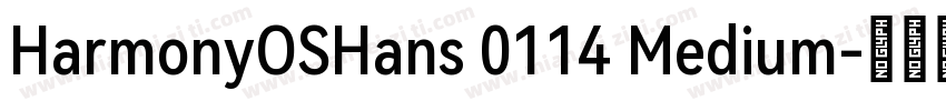 HarmonyOSHans 0114 Medium字体转换